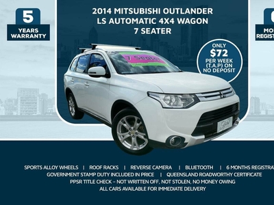 2014 Mitsubishi Outlander Wagon LS 4WD ZJ MY14.5