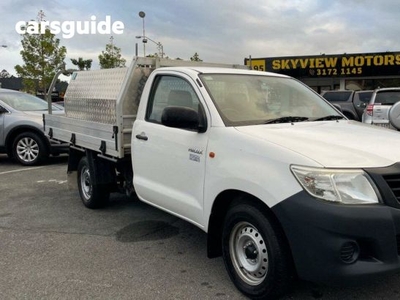 2014 Toyota Hilux TGN16R Workmate Cab Chassis Single Cab 2dr Man 5sp 2.7i MY14