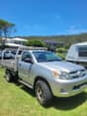 2006 TOYOTA HILUX SR (4x4) 5 SP MANUAL C/CHAS TRAYBACK