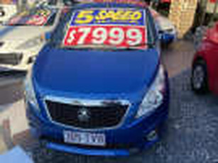 2011 Holden Barina Spark MJ MY11 CD Blue 5 Speed Manual Hatchback