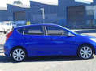 2011 Hyundai Accent RB Premium Blue 4 Speed Automatic Hatchback