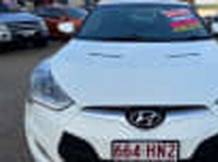 2013 Hyundai Veloster FS MY13 White 6 Speed Manual Coupe