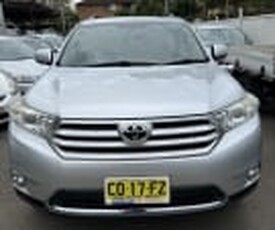 2013 Toyota Kluger GSU40R MY12 Altitude (FWD) 7 Seat Silver 5 Speed Automatic Wagon
