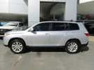 2013 Toyota Kluger GSU40R MY12 Upgrade Altitude (FWD) 7 Seat Silver 5 Speed Automatic Wagon