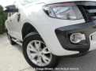 2014 Ford Ranger PX Wildtrak Double Cab White 6 Speed Sports Automatic Double Cab