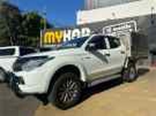 2016 Mitsubishi Triton MQ MY16 GLX (4x4) White 5 Speed Automatic Dual Cab Chassis