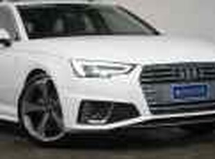 2020 Audi A4 8W MY19 40 TFSI S Tronic Sport White 7 Speed Auto Dual Clutch Wagon