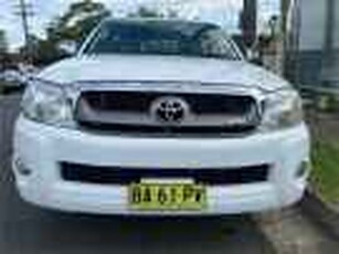 2009 Toyota Hilux GGN15R 09 Upgrade SR5 White 5 Speed Manual Dual Cab Pick-up