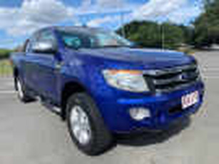 2012 Ford Ranger PX (4X4) XLT Blue 6 Speed Manual Extracab