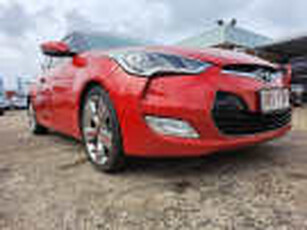 2013 Hyundai Veloster FS MY13 + Veloster Red 6 Speed Auto Dual Clutch Coupe