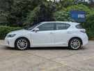 2011 Lexus CT ZWA10R CT200h Sports Luxury White 1 Speed Constant Variable Hatchback Hybrid