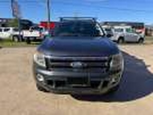 2012 Ford Ranger PX XLT Double Cab 4x2 Hi-Rider Grey 6 Speed Sports Automatic Double Cab