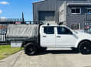 2012 Nissan Navara D40 MY12 RX (4x4) White 6 Speed Manual Dual Cab Chassis