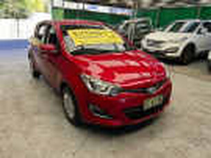 2015 Hyundai i20 PB MY15 Active Red 4 Speed Automatic Hatchback
