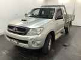 2009 Toyota Hilux KUN26R 08 Upgrade SR (4x4) Silver 5 Speed Manual Cab Chassis