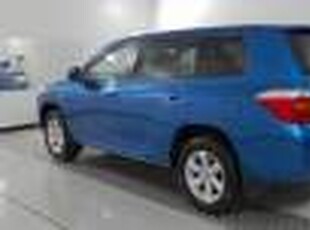 2010 Toyota Kluger GSU40R KX-R (FWD) 5 Seat Blue Metallic 5 Speed Automatic Wagon