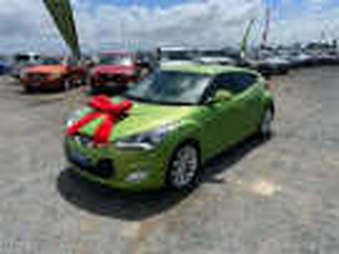 2012 Hyundai Veloster FS MY13 Green 6 Speed Auto Dual Clutch Coupe