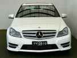 2013 Mercedes-Benz C-Class W204 MY13 C250 7G-Tronic + Avantgarde White 7 Speed Sports Automatic