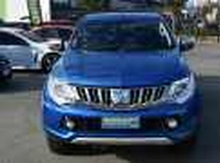 2015 Mitsubishi Triton MQ MY16 Exceed (4x4) Blue 5 Speed Automatic Dual Cab Utility