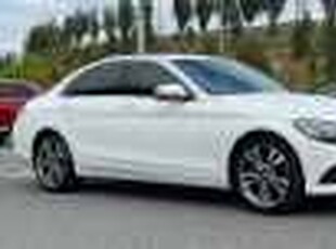 2020 Mercedes-Benz C-Class W205 800+050MY C200 9G-Tronic White 9 Speed Sports Automatic Sedan