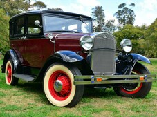 1931 ford model a slant town 3 sp manual sedan