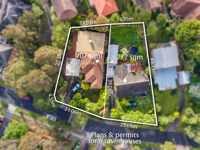 Opportunity for Excellence - Plans and Permits for Six Townhouses, Ideal for Residing or Redevelopment.