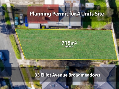 Planning permit approved for 4 units!