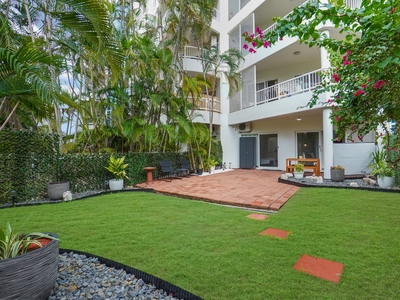 Unique ground level unit with own spacious courtyard and lawn!