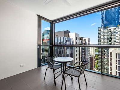 Spectacular City Views from this Stylish and Sought-After Alfresco Apartment in Charlotte Towers