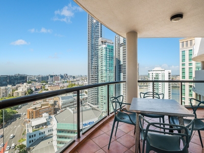 Exquisite Central Brisbane Living with City Views and Two Balconies